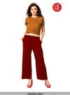 Red Colour Latest Fancy Stylish Party Wear Premium Quality Paper Pant Collection 1004